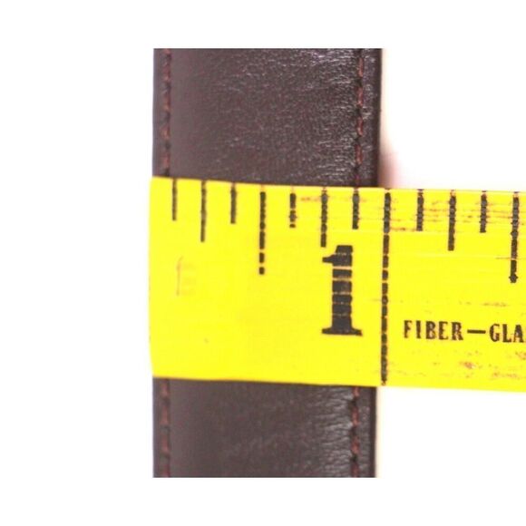 Coach 5700 DARK BROWN GENUINE LEATHER 7/8"Wd CASUAL DRESS MEN'S BELT 36/90 (80T - Picture 9 of 13